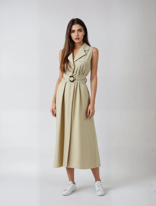 Elegantes A-Linien Kleid mit Taillengürtel
